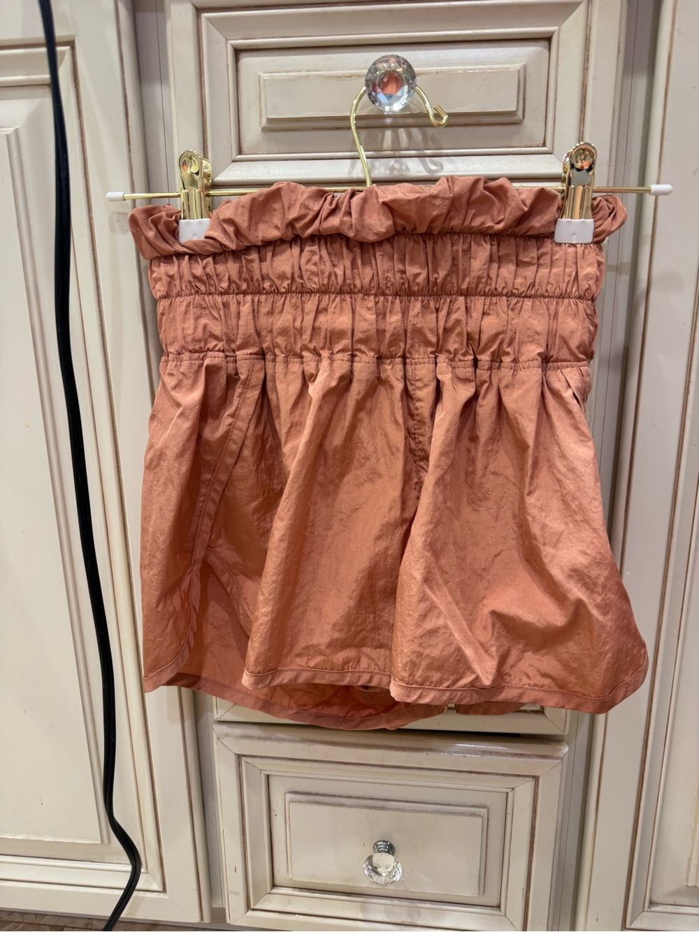 Free People Movement Rust Smocked Athletic Shorts Size XS